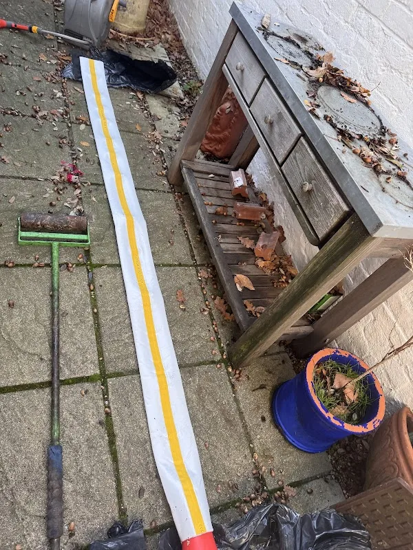 Relining and patch repair equipment on a drainage job